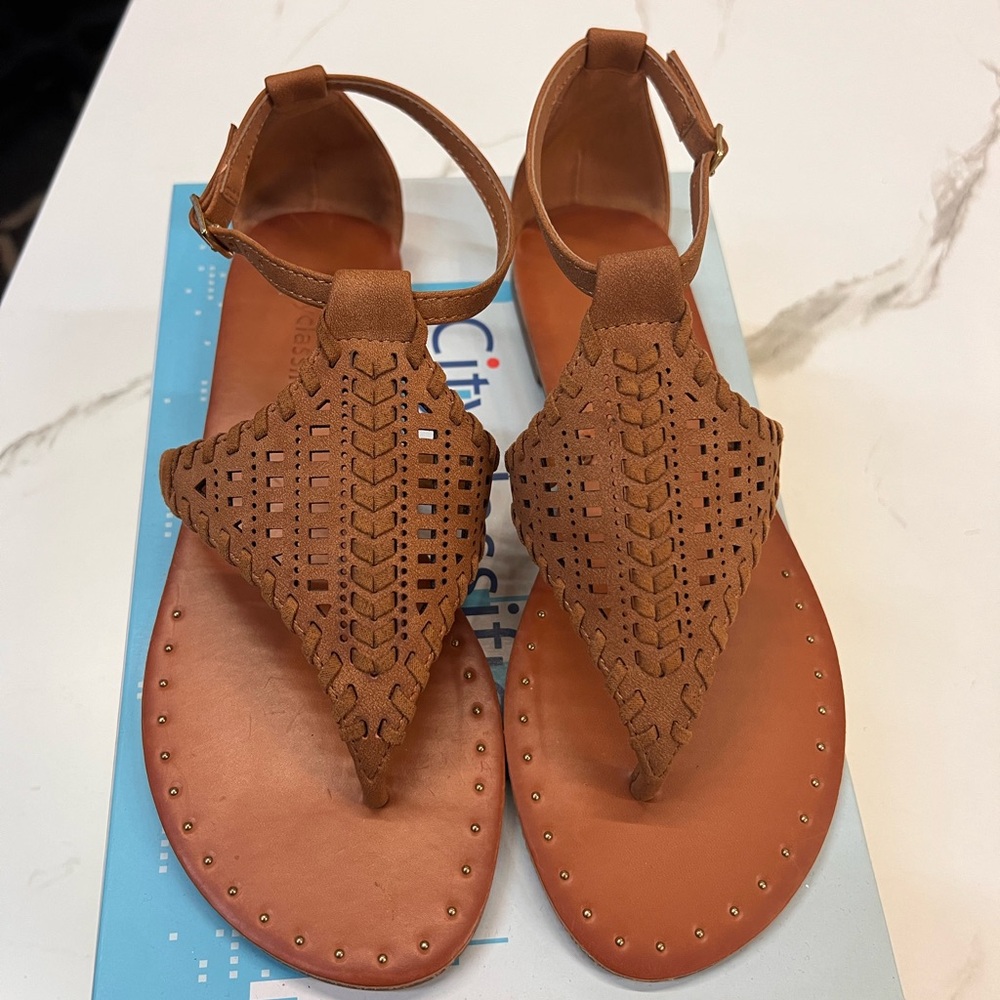 Brown Leather Sandals